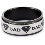 DC Comics Superman Mens Stainless Steel Spinne