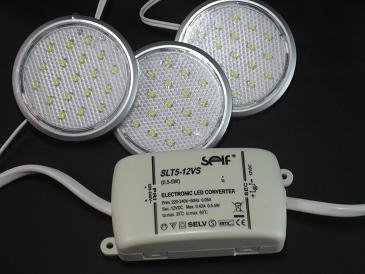 3er Set LED-Unterbauleuchte 19 LED`s Wood I