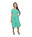 DBG Women's Short Sleeves Scoop Neck Polyester Dress