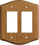 Creative Accents 727 2 Rocker / GFI Genuine Oak Wallplate, Oak