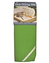 Home: Envision Home 464600 Microfiber Dish Drying Mat, 16-Inch by 18-Inch, Peridot Green - Schroeder & Tremayne, Inc.