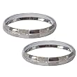 Costume Jewelry Rodium Plated Bangle Bracelets Pair from India Unique Gift for Her 2.3 inches (cbanp002a)