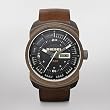 Diesel #DZ4239 Men's Brown IP Brown Leather Strap Day/Date Watch