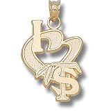 Florida State University I Heart FS Feather 3/4 Pendant (14kt)