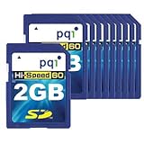 PQI 2GB Secure Digital (SD) 60X High Speed Flash Memory Card, 10 Pack