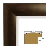 24x36 Picture Frame / Poster Frame 1.52 Wide Complete Brazilian Walnut Frame (FM58WA)