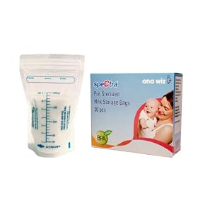 Spectra Pre-Sterilised Disposable Breast Milk Storage Bags (30 pcs)