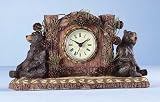 Product details for Woodsy Bear Animal Statue Desk Table Shelf Mantel Clock