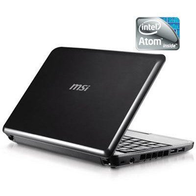 MSI U100-876US 10.1-Inch Black Netbook - 6 Hour Battery Life