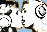 Produkt-Bild: 1art1 39449 Steez - Lounge, Zungenk&uuml;ssende Frauen Poster (91 x 61 cm)