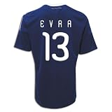 adidas Patrice Evra France Home Replica Soccer Jersey 09/11