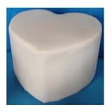 Decorative Novelty Ottoman Stool For Children - Love Themed White Heart