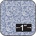 1:24 Scale French Campagne Toile Reverse Blue Cotton Fabric-for Dollhouse Miniatures