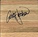 Casey Jacobsen autographed basketball hardwood floor