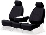 Coverking Custom-Fit Front Bucket Seat Cover - Poly Cotton Drill, Black