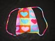 NEW ITEM!! Kids POLAR Fleece Ditty Bag / Back Pack - MULTI HEARTS
