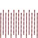 Boxed Red Glitter Plastic Stirrers, 50ct