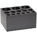 Talboys 949107 Anodized Aluminum Combination Test Tube Single Heat Block, 14 Well, 3.75" Length x 3" Width x 2" Height, For 6mm, 12mm/13mm, 25mm