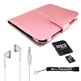 MP3 Kit for Sony Reader eBook Touch Edition PRS-600 Package comes with PU Melrose Carrying Case + Also includes a 4GB Mini SD and Adapter + Stereo In-Ear Headphones (White) + a 4-inch eBigvalue TM Determination Hand Strap