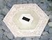 Solar Lighted Stepping Stone Ivory