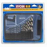 Ryobi 20pc Broze Oxide, High Speed Steel Drill Bit Set