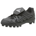 adidas Men's Triple Star 5 Low Baseball Shoe,Black/Blk/Metsilver,7 M