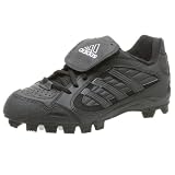 adidas Men's Triple Star 5 Low Baseball Shoe,Black/Blk/Metsilver,7 M