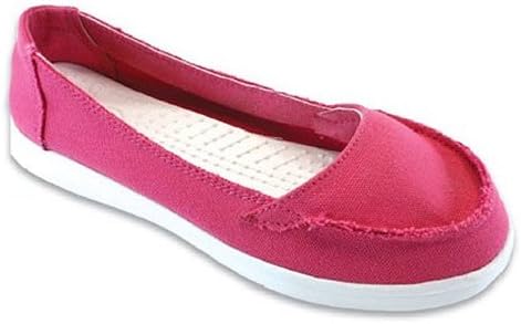 Frisky Shoes Big Girls Canvas Fringe Shoe (6 M US Big Kid, Fuchsia)