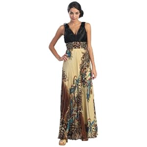 41BkoI tNUL. AA300  Ball Gown Elegant Prom Designer Printed Dress #2650