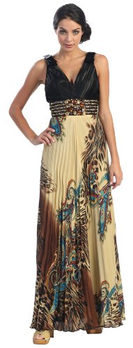 Ball Gown Elegant Prom Designer Printed Dress #2650