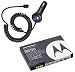 Bargaincell - Motorola Razr Razor V3, V3c, V3m, V3i, V3t, V3e Accessory Bundle Kit - OEM Original Vehicle Power Car Charger with Ic Chip Syn0847 + Original OEM Lithium Ion Battery Br50 Snn5696b