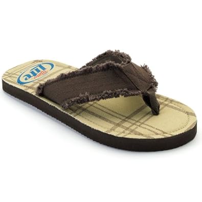 ... : Miller Lite Plaid Bottle Opener Flip Flops men shoes MEDIUM: Shoes