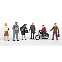 Bachmann Trains City People with Motorcycle