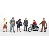 Bachmann Trains City People with Motorcycle by Bachmann