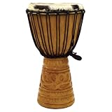 Deep Carve African Djembe, 19-20 Tall x 10-11 Head