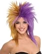 Gold/Purple Sports Wig - Adult Std.