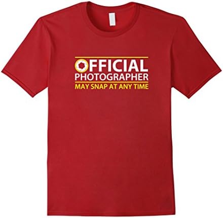 Men's Photographer Funny T-Shirt. Gift for Photographer XL Cranberry