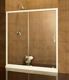 Two Glass Sliding Shower Door 60 X 72 INFINITY SHOWER DOOR White Options with 1/4 glass