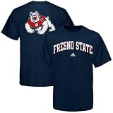 adidas Fresno State Bulldogs Navy Blue Relentless Tshirt