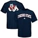 Image of adidas Fresno State Bulldogs Navy Blue Relentless T-shirt (Small)