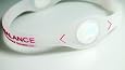 Power Balance Bracelet Wristband Clear w/ Pink Lettering, Size Small