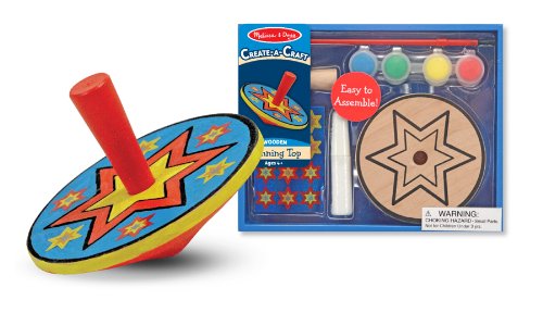 Melissa & Doug Create-a-Craft Wooden Spinning Top Kit Melissa & Doug Create-a-Craft Wooden Spinning Top Kit