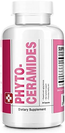 Rated Vitamins Phytoceramides Natural Facelift, Premium Anti-Aging Supplement for Youthful Skin - 350mg 60 Capsules
