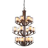 Buy Artcraft Lighting AC1258 Sierra Transitional 18-Light Chandelier In Distressed... by Artcraft