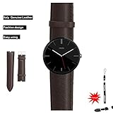 MOTONG Italy Replacement Genuine Leather Watch Band Watch Strap Bracelet for Motorola Moto 360 Watch (leather brown)