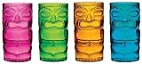 Tropical Party Time Tiki Tumbler 16 oz Set of 4