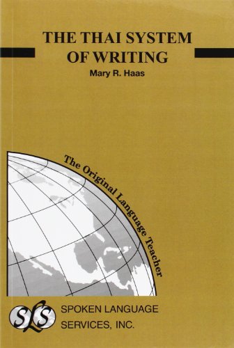 The Thai System of Writing