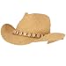 Raffia Straw Cowboy Fedora Trilbly Shapeable Hat Shells