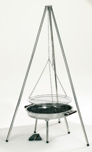 Landmann Edelstahl Schwenkgrill - bis 8 Personen - 50 cm Grillfläche - höhenverstellbar