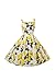 LUOUSE Women Vintage Floral Strappy Rockabilly Cocktail Swing Tea Dresses